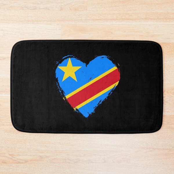 Item preview, Distressed Democratic Republic Of The Congo Flag Heart CD designed and sold by shitpostee.