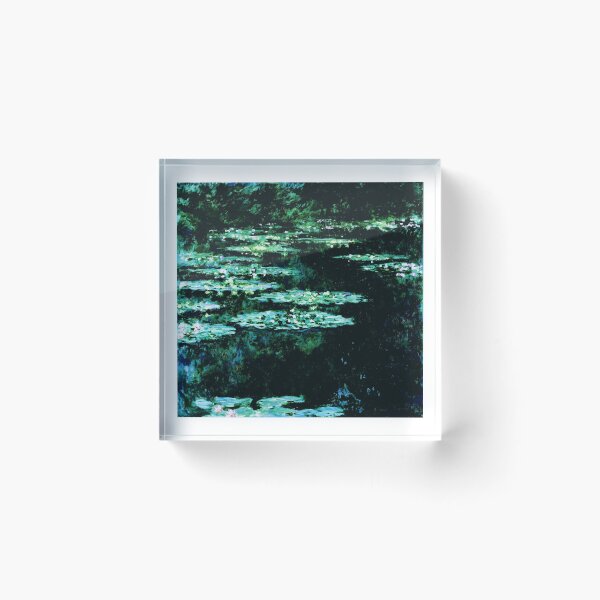 Item preview, Monet Water Lilies Dark Water Vivid Impressionist Pond Floral Landscape Remaster designed and sold by studio-koichiro.