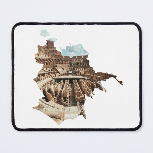 Item preview, Rome Map Colosseum Ancient Amphitheater Architecture Silhouette V2 designed and sold by Maroan93.