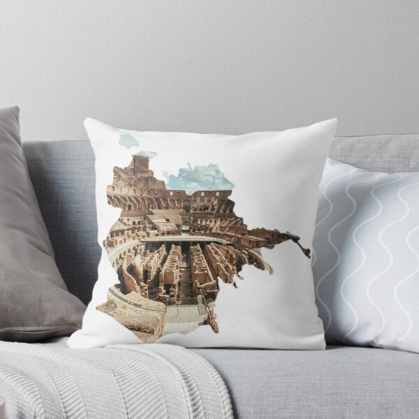 Item preview, Rome Map Colosseum Ancient Amphitheater Architecture Silhouette V2 designed and sold by Maroan93.