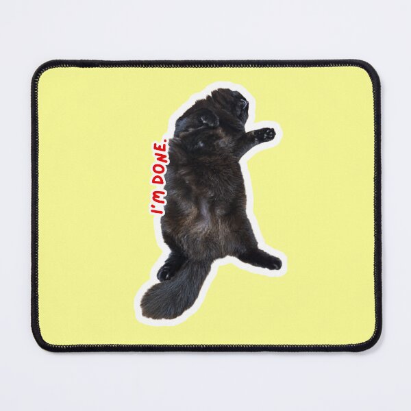 Item preview, Done for Today Black Cat 2 PNG designed and sold by Xuemisi.