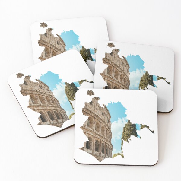 Item preview, Rome Map Colosseum Ancient Amphitheater Architecture Silhouette V3 designed and sold by Maroan93.