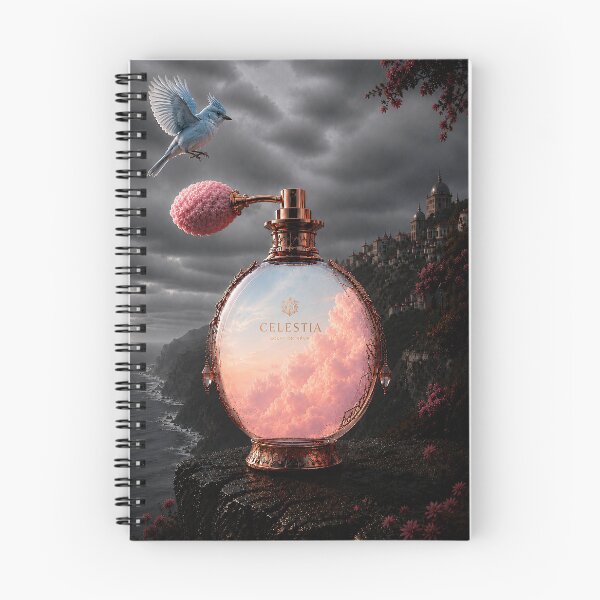 Item preview, Vintage Perfume Bottle and Blue Bird Surreal Fantasy Art designed and sold by Vaelia.