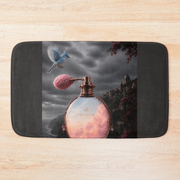 Item preview, Vintage Perfume Bottle and Blue Bird Surreal Fantasy Art designed and sold by Vaelia.