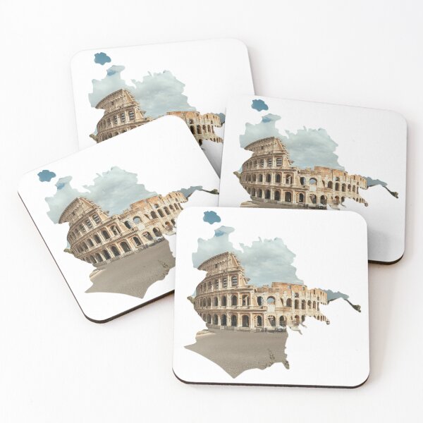 Item preview, Rome Map Colosseum Ancient Amphitheater Architecture Silhouette V4 designed and sold by Maroan93.
