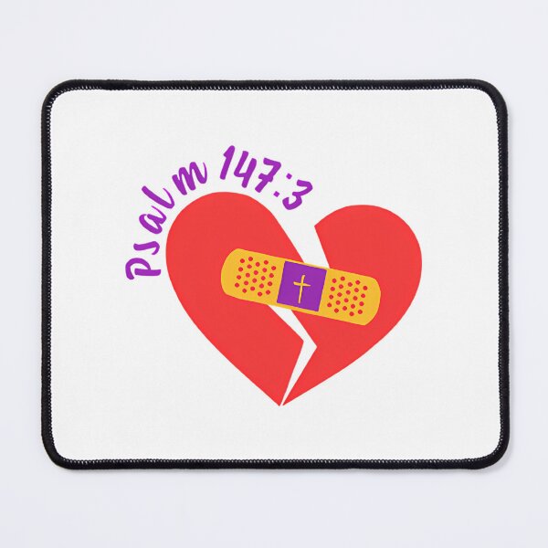 Item preview, He Heals The Broken Hearted (Psalm 1473) designed and sold by ElijiahMc-milli.