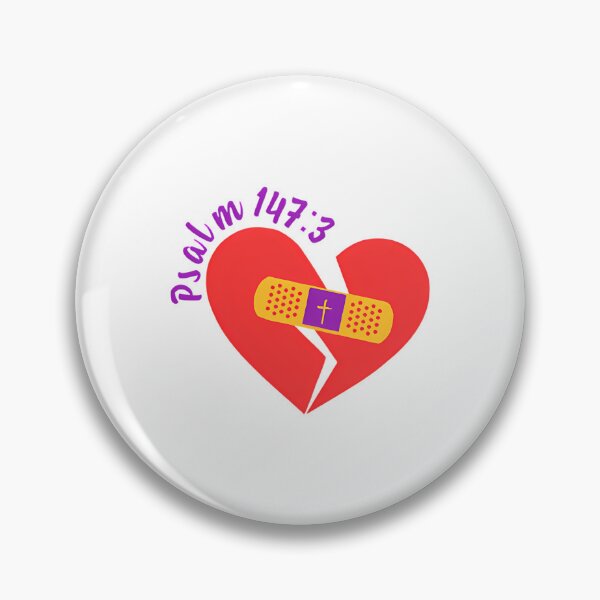 Item preview, He Heals The Broken Hearted (Psalm 1473) designed and sold by ElijiahMc-milli.