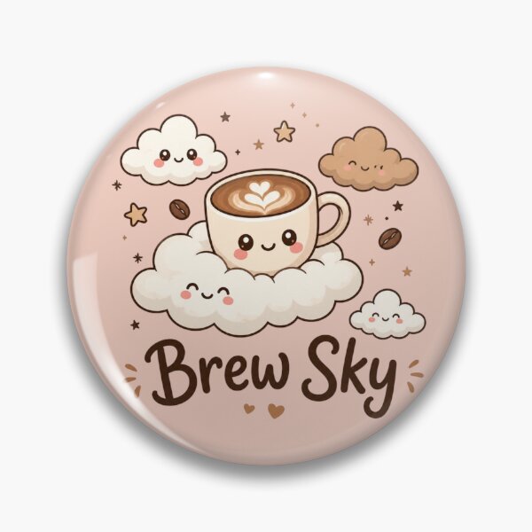 Item preview, Brew Sky Cute Coffee Clouds Kawaii Coffee Lover Aesthetic Cartoon Mug Sticker Gift designed and sold by Sanika arts .
