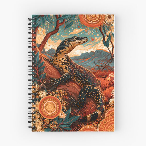 Item preview, Aboriginal Inspired Dot Art - Australian Goanna Lizard designed and sold by GrinGalore.