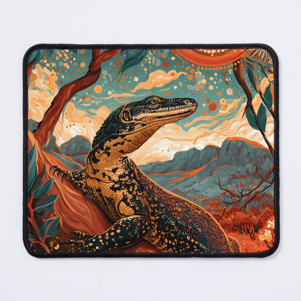Item preview, Aboriginal Inspired Dot Art - Australian Goanna Lizard designed and sold by GrinGalore.