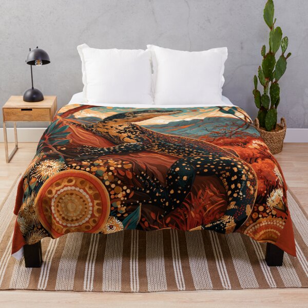 Item preview, Aboriginal Inspired Dot Art - Australian Goanna Lizard designed and sold by GrinGalore.
