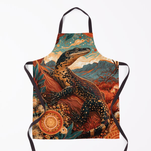 Item preview, Aboriginal Inspired Dot Art - Australian Goanna Lizard designed and sold by GrinGalore.