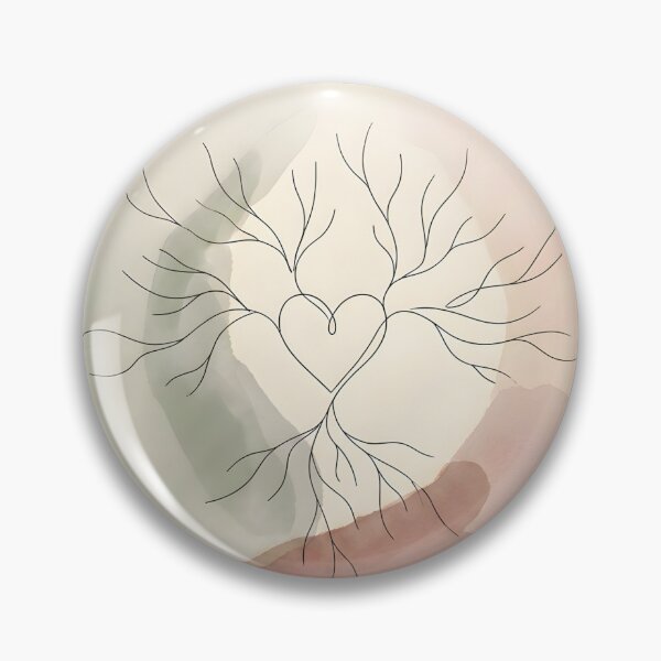 Item preview, Al-Mutakabbir - The Majestic | Minimalist Line Art Heart & Branches Illustration designed and sold by Crónicas del Sol Antiguo.