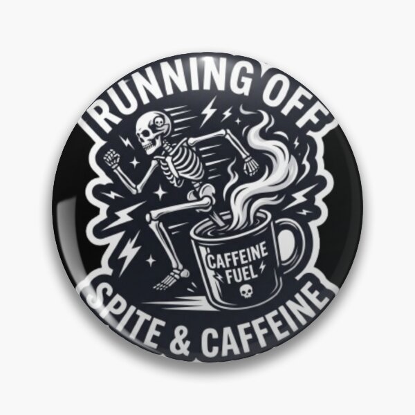 Item preview, Running Off Spite And Caffeine - Skeleton Runner Coffee designed and sold by OLLI_STORE.