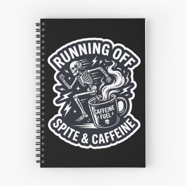 Item preview, Running Off Spite And Caffeine - Skeleton Runner Coffee designed and sold by OLLI_STORE.