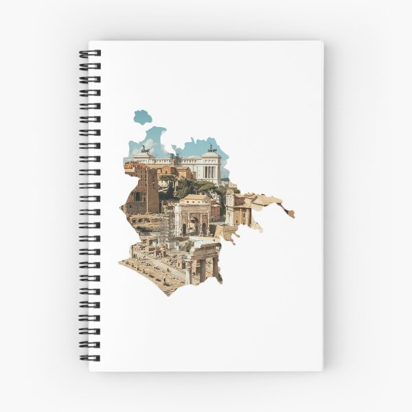 Item preview, Rome Map Roman Forum Altare della Patria Ancient Ruins Silhouette designed and sold by Maroan93.