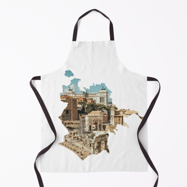 Item preview, Rome Map Roman Forum Altare della Patria Ancient Ruins Silhouette designed and sold by Maroan93.
