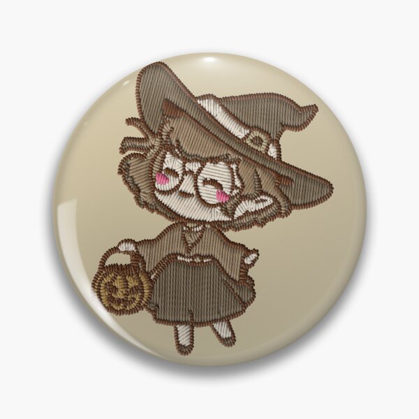 Item preview, Cute Witch Girl Pumpkin Bag Halloween Embroidery Sticker designed and sold by · GAMING SOUL ·.