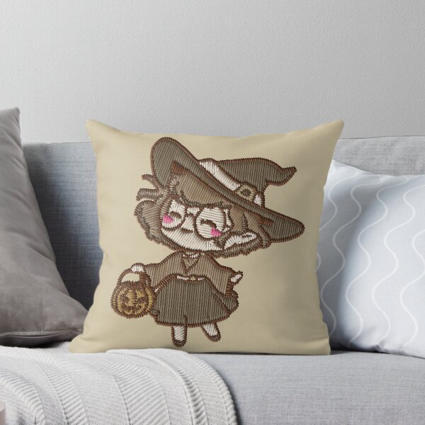 Item preview, Cute Witch Girl Pumpkin Bag Halloween Embroidery Sticker designed and sold by · GAMING SOUL ·.