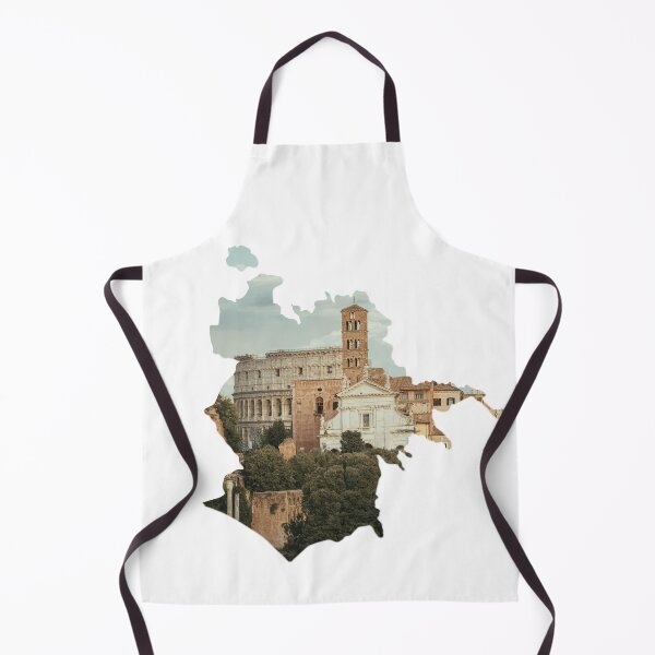 Item preview, Rome Map Santa Francesca Romana Colosseum Skyline Silhouette designed and sold by Maroan93.