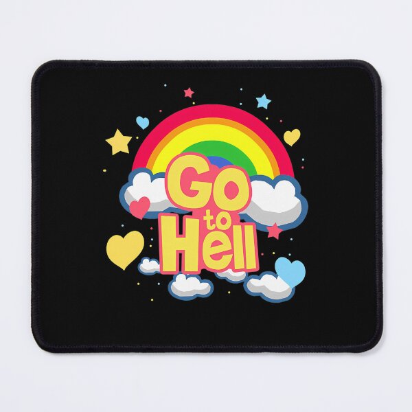 Item preview, Inside Job Rainbow Go To Hell Cute Sarcastic Aesthetic designed and sold by BlackStar2077.