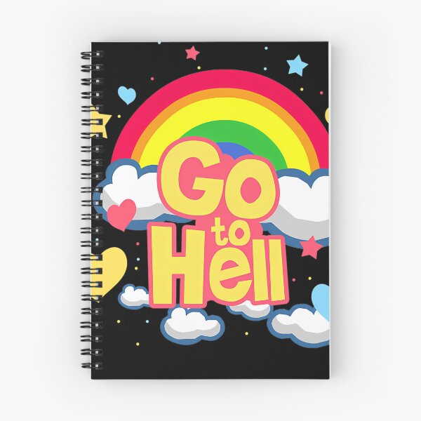 Item preview, Inside Job Rainbow Go To Hell Cute Sarcastic Aesthetic designed and sold by BlackStar2077.