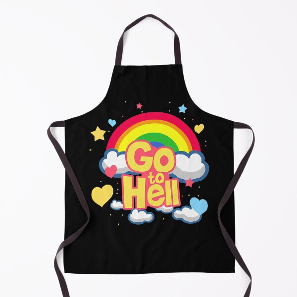 Item preview, Inside Job Rainbow Go To Hell Cute Sarcastic Aesthetic designed and sold by BlackStar2077.