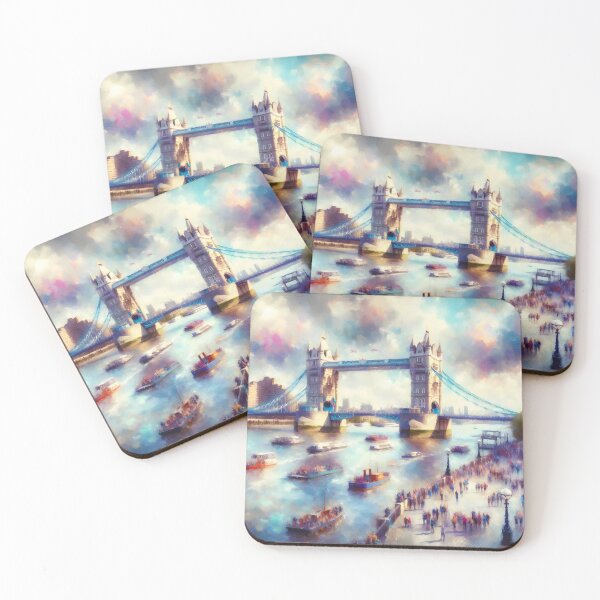 Item preview, Tower of London bridge, in the style of Renoir. designed and sold by oldMastersofart.