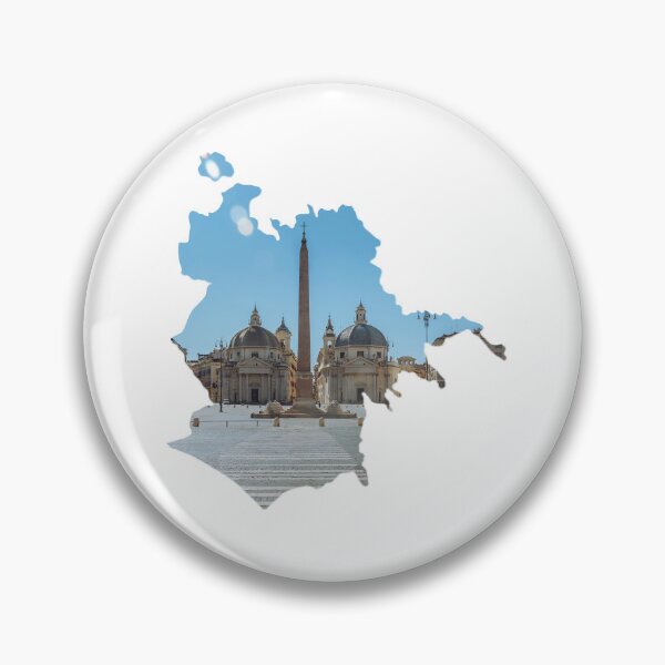 Item preview, Rome Map Piazza del Popolo Obelisk Twin Churches Silhouette designed and sold by Maroan93.