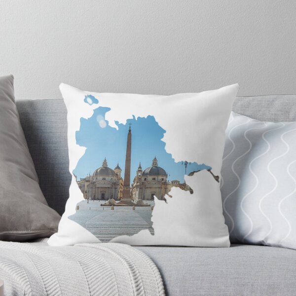 Item preview, Rome Map Piazza del Popolo Obelisk Twin Churches Silhouette designed and sold by Maroan93.