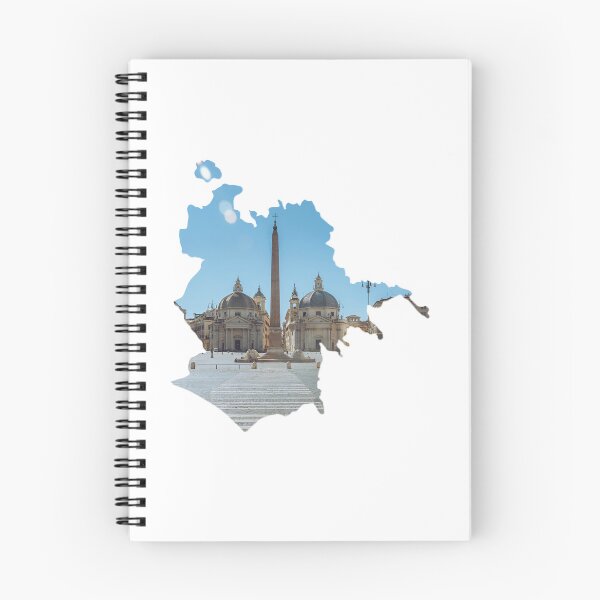 Item preview, Rome Map Piazza del Popolo Obelisk Twin Churches Silhouette designed and sold by Maroan93.