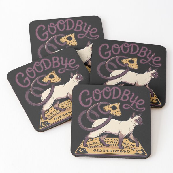Item preview, Siamese Cat Ouija Board Planchette Goodbye Halloween designed and sold by MewSpooky.