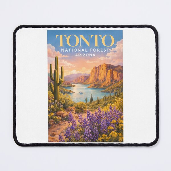 Item preview, Desert Landscape Of Tonto National Forest Along Roosevelt Lake Arizona designed and sold by aneYuo-ids.