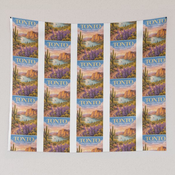 Item preview, Desert Landscape Of Tonto National Forest Along Roosevelt Lake Arizona designed and sold by aneYuo-ids.