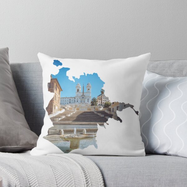 Item preview, Rome Map Spanish Steps Trinita dei Monti Fountain Silhouette designed and sold by Maroan93.