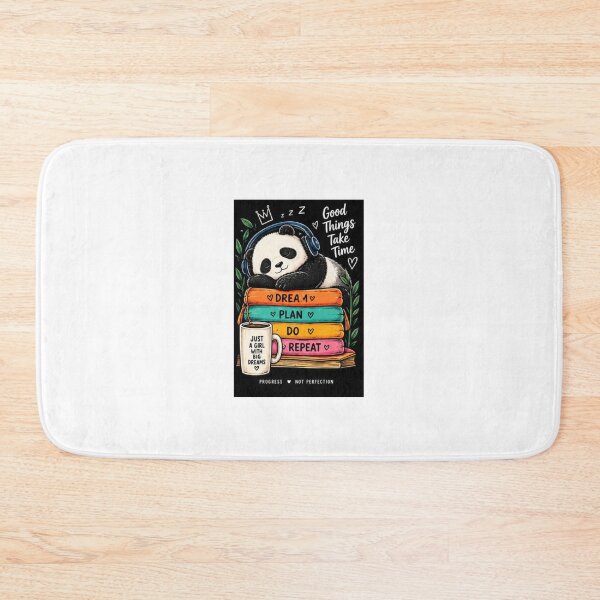 Item preview, Good Things Take Time Panda Books designed and sold by ThilankaDesign.
