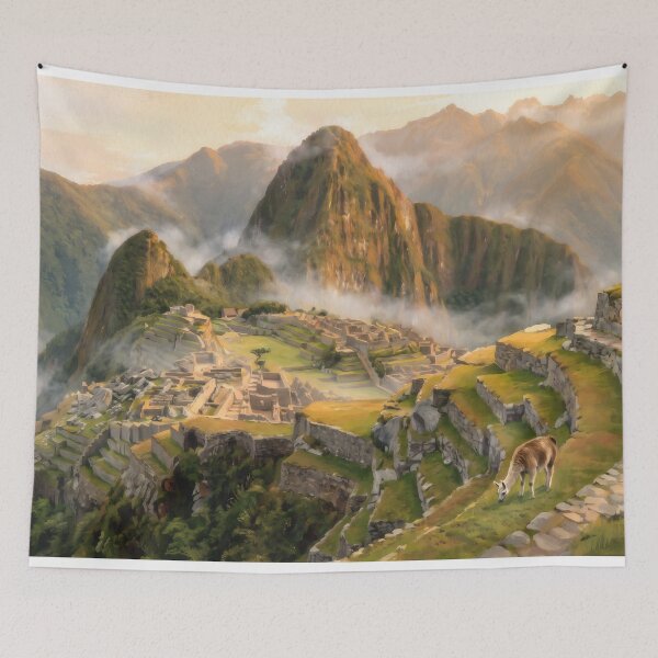 Item preview, Machu Picchu at Sunrise designed and sold by RedPeaStudio.