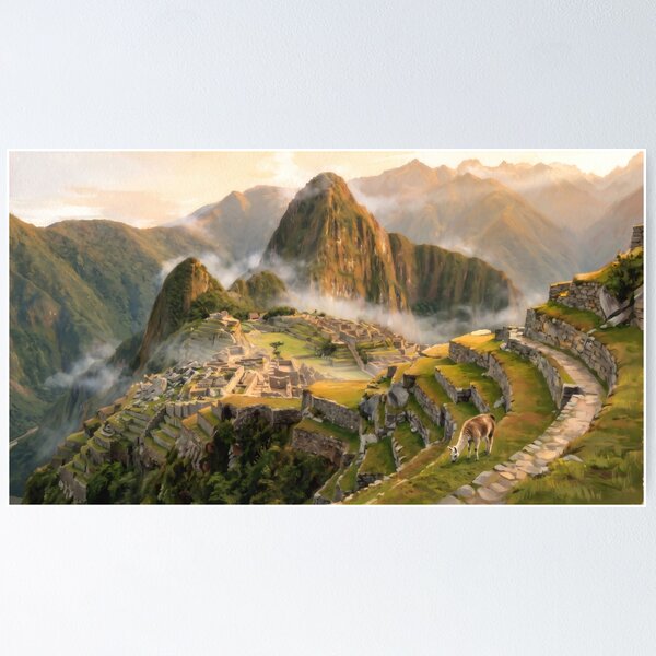 Item preview, Machu Picchu at Sunrise designed and sold by RedPeaStudio.