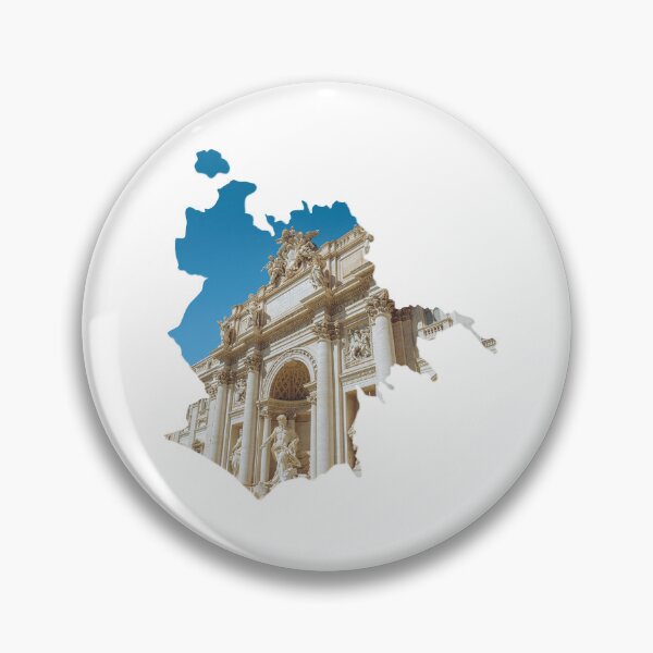 Item preview, Rome Map Trevi Fountain Baroque Architecture Silhouette designed and sold by Maroan93.