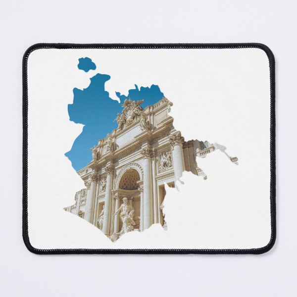 Item preview, Rome Map Trevi Fountain Baroque Architecture Silhouette designed and sold by Maroan93.
