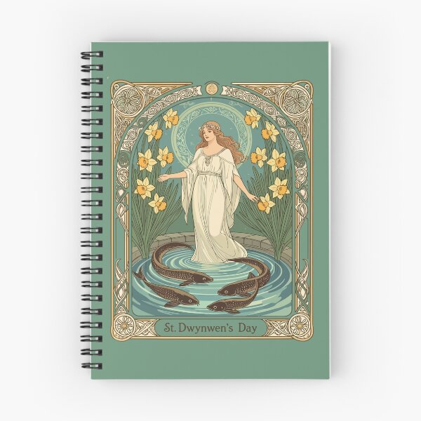 Item preview, Forecasting Lovers' Fortunes Dwynwen's Well And Sacred Fish designed and sold by taiche.