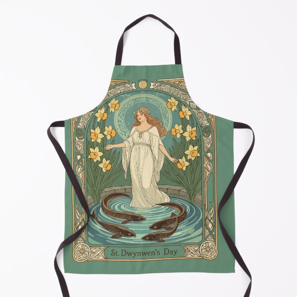 Item preview, Forecasting Lovers' Fortunes Dwynwen's Well And Sacred Fish designed and sold by taiche.