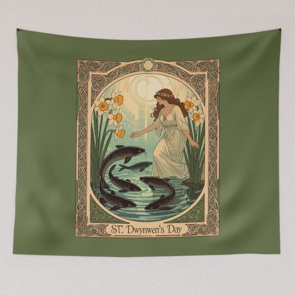 Item preview, Sacred Fish of Saint Dwynwen's Well in Wales designed and sold by taiche.