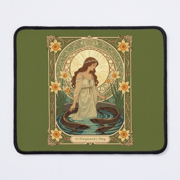 Item preview, Dwynwen's Well And Sacred Fish designed and sold by taiche.