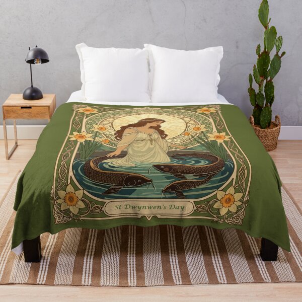 Item preview, Dwynwen's Well And Sacred Fish designed and sold by taiche.