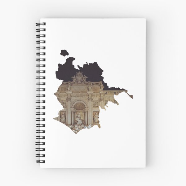 Item preview, Rome Map Trevi Fountain Baroque Architecture Silhouette V2  designed and sold by Maroan93.