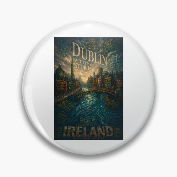 Item preview, Dublin Ireland River Liffey And Temple Bar City Of Stories designed and sold by aneYuo-ids.