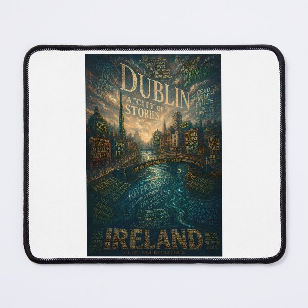 Item preview, Dublin Ireland River Liffey And Temple Bar City Of Stories designed and sold by aneYuo-ids.