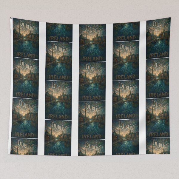 Item preview, Dublin Ireland River Liffey And Temple Bar City Of Stories designed and sold by aneYuo-ids.