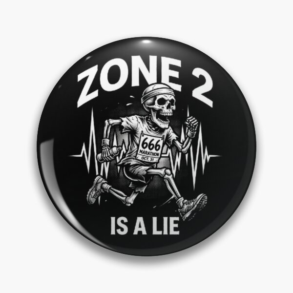 Item preview, Zone 2 Is A Lie - Funny Running Skeleton Marathon designed and sold by OLLI_STORE.